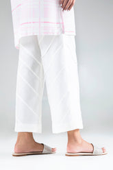 Stitched Off White Culotte